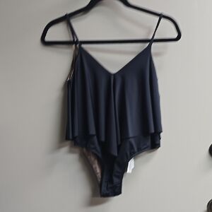 Elegant Black One-Piece Swimsuit